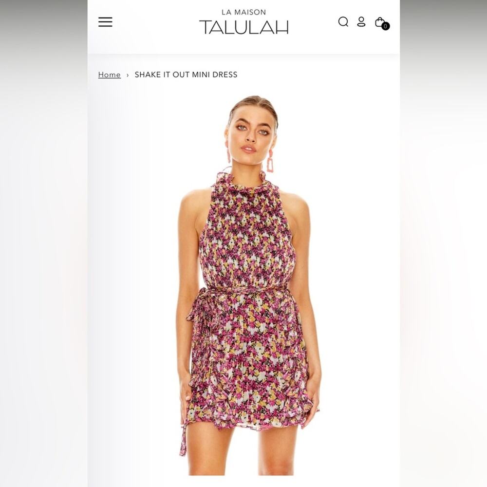 La Maison TALULAH shake it out mini dress size S